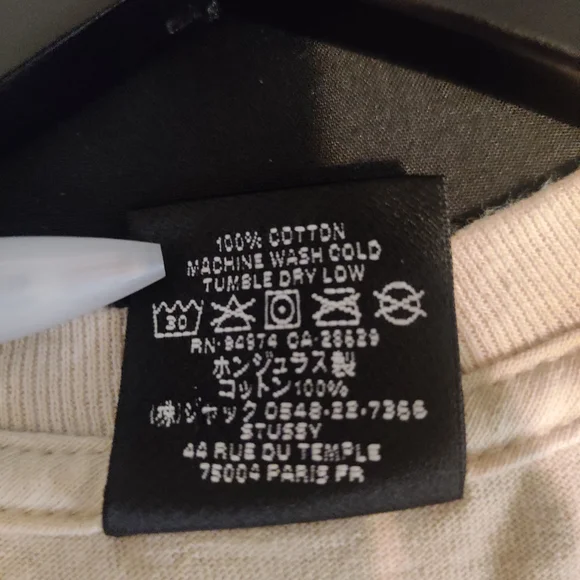 Stussy 8-Ball Beige Graphic Tee - Picture 4 of 4